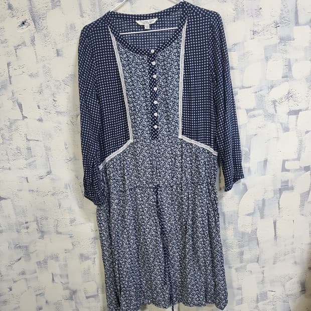 써스데이아일랜드 플라워  롱 원피스 