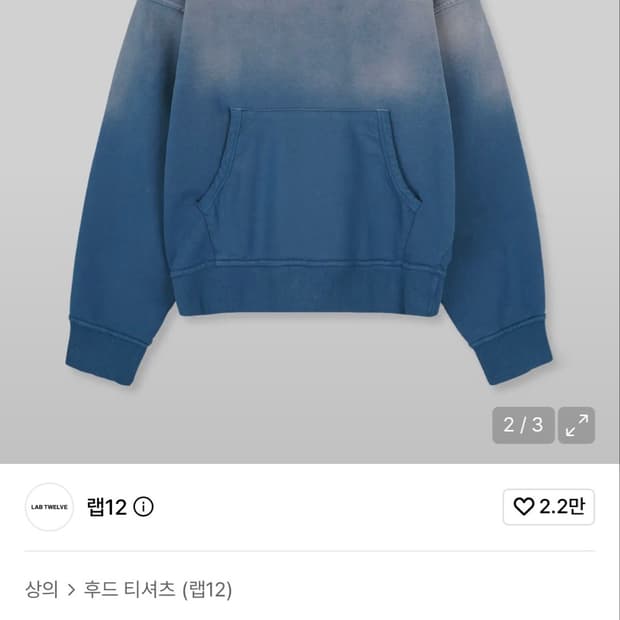 랩12 스머지 다잉 후디
