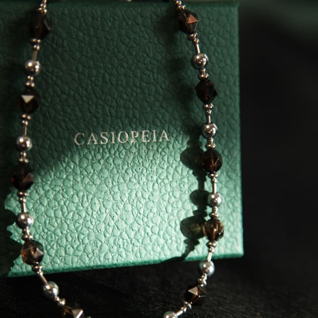 CASIOPEIA Time To Be 스모크 쿼츠 무브먼트 원석목걸이