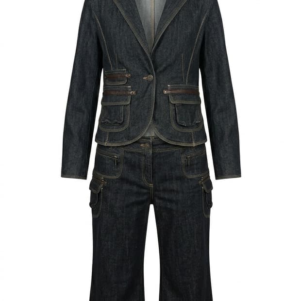 데님 숏 자켓&팬츠 셋업