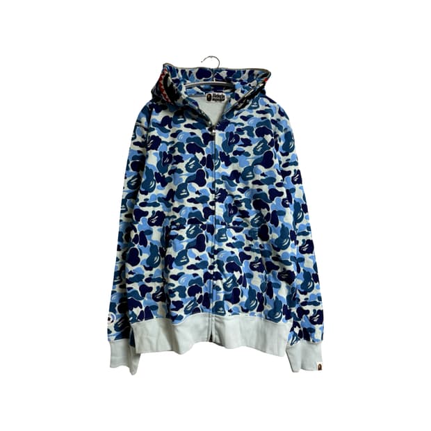 베이프 abc카모 샤크 후드 집업