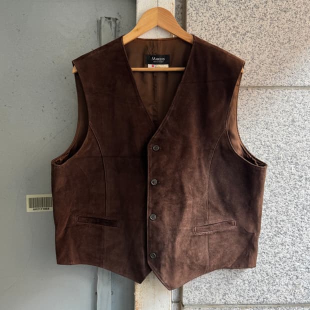 마르퀴스 CAN 스웨이드 조끼 베스트