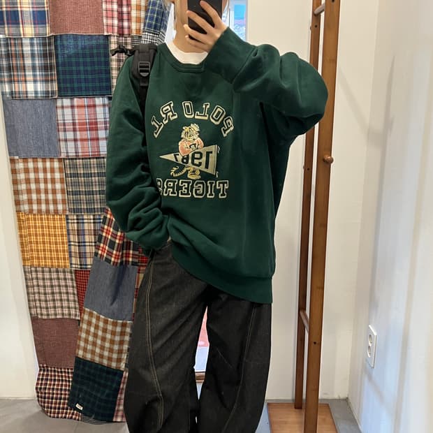 폴로 그린 타이거 맨투맨