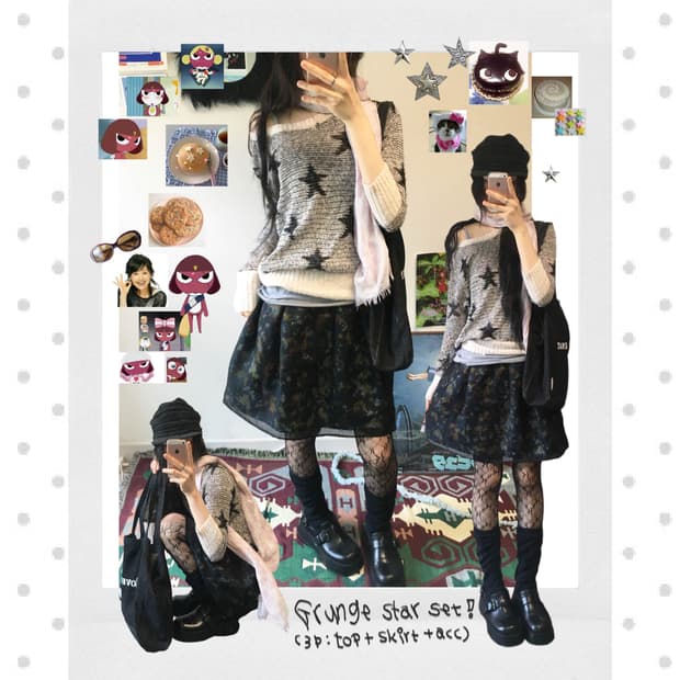 grunge star set (3pc)