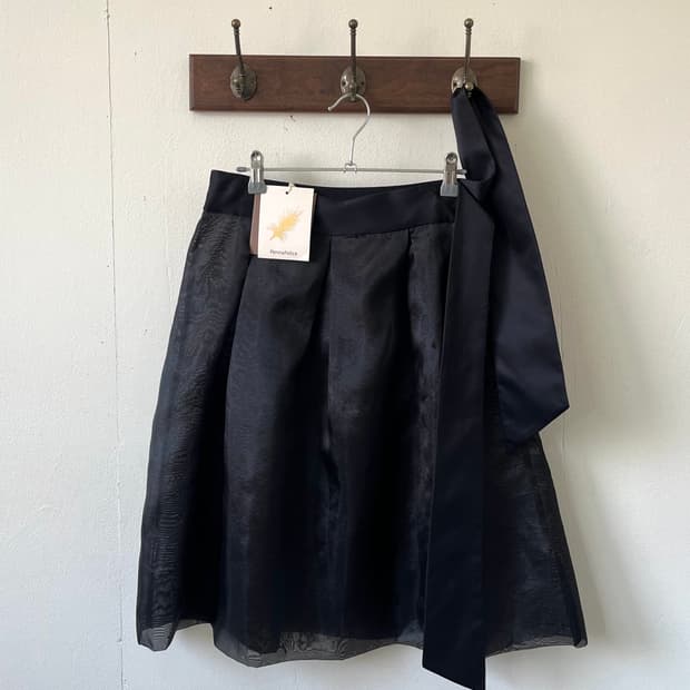 PennaFelice 블랙 로브 스커트