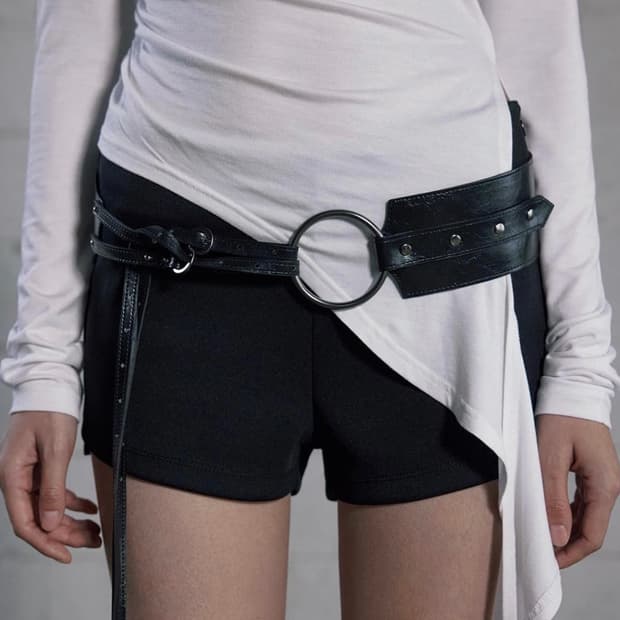 [구함] 보헤미안서울 투버클 볼드 벨트 two buckle belt