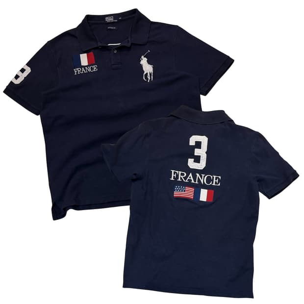 유일) 폴로 빅포니 치프키프 프랑스 카라티 네이비