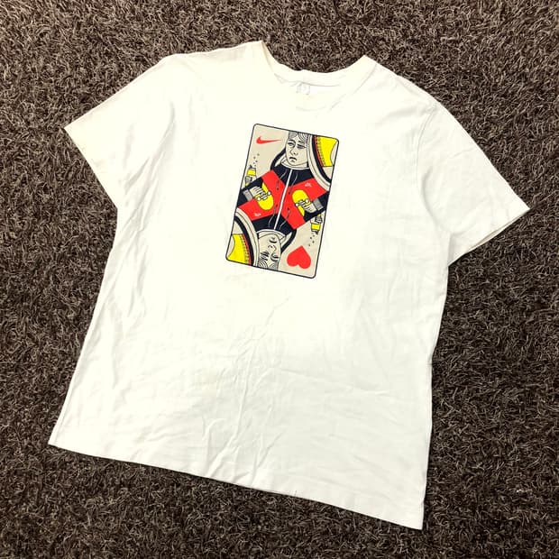  XL 나이키 SB 퀸카드 반팔 티셔츠