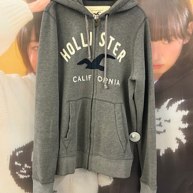 HOLLISTER 홀리스터 그레이 후드집업