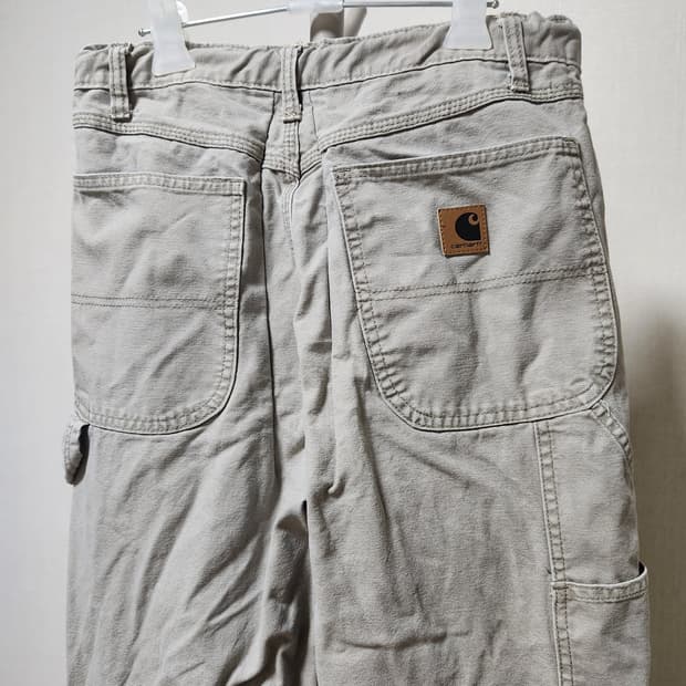 빈티지 칼하트 싱글니 카펜터팬츠 연그레이 30