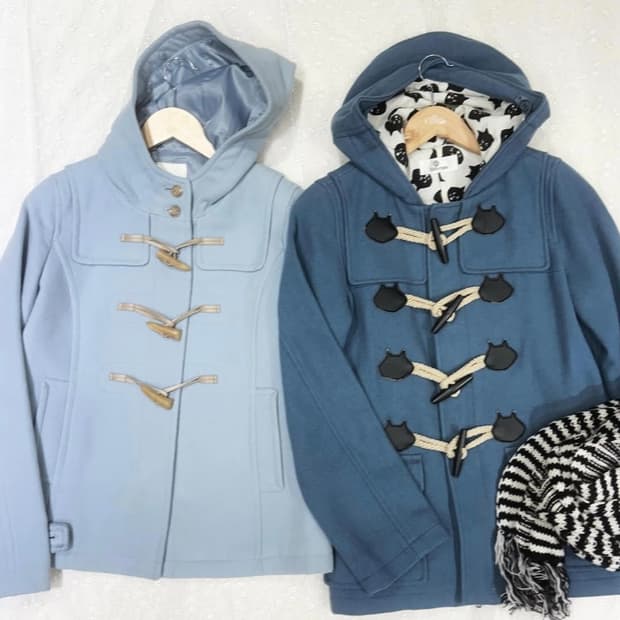 Nenet 고양이 패치 더플코트