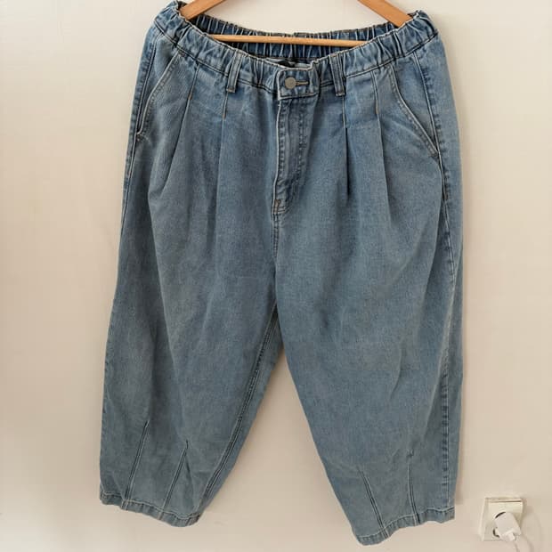 무신사 스탠다드 벌룬핏 밴딩팬츠38