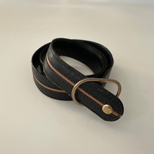 셀린느 celine 로고 가죽 벨트