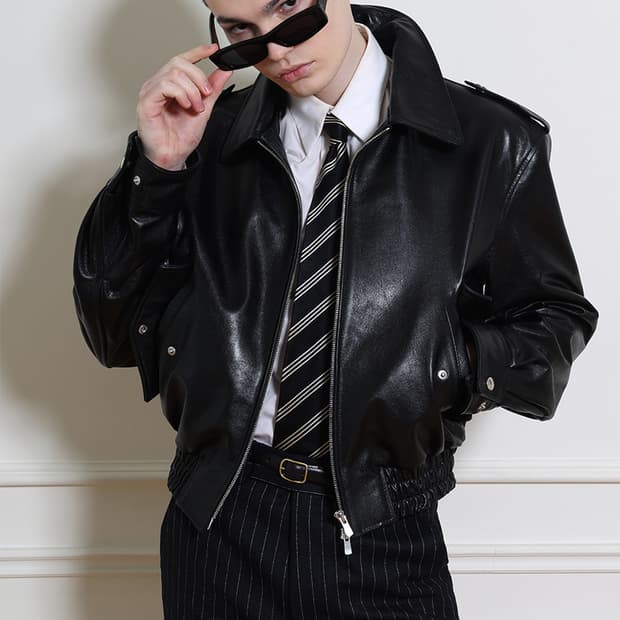 캐리오버 로빈 고트레더 자켓 XL