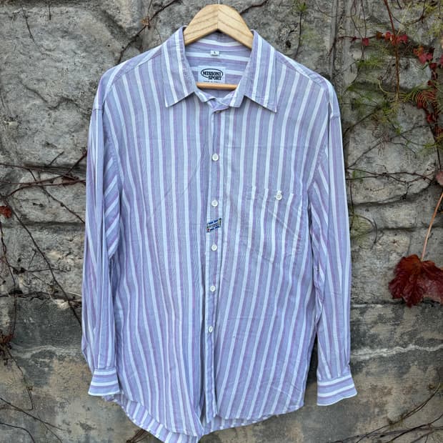 미쏘니 스포츠 made in italy 유럽 빈티지 스트라이프 셔츠