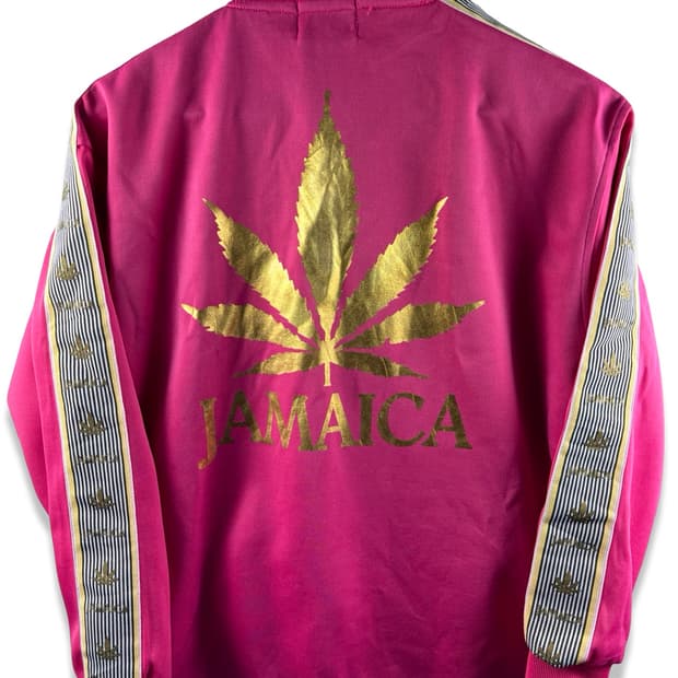 JPN 핑크 골드 Y2K 테이프라인 져지2183