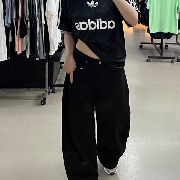 아디다스 드라이핏 반팔 찡 블랙 팬츠 키플링 코디세트