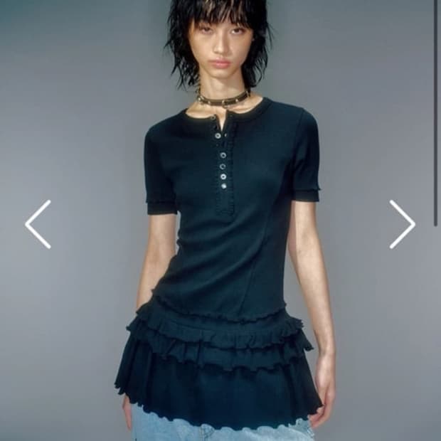 베이컨트 아카이브 프릴 원피스 s