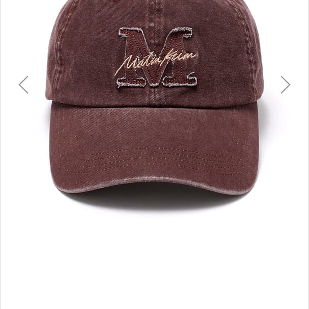 마뗑킴 커브 볼캡 브라운