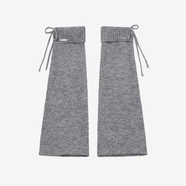 미세키서울 드로우스트링 레그워머 그레이