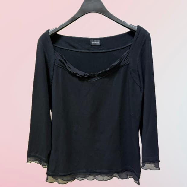 Black lace sleeves