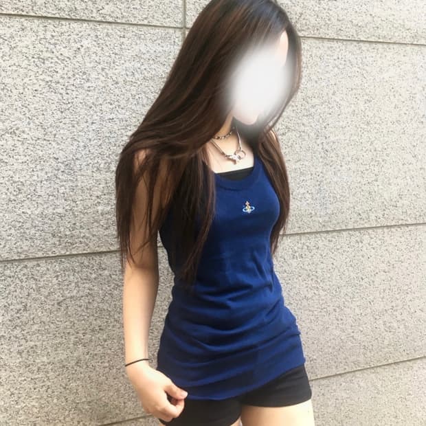 비비안웨스트우드 레드라벨 블루 슬리브리스