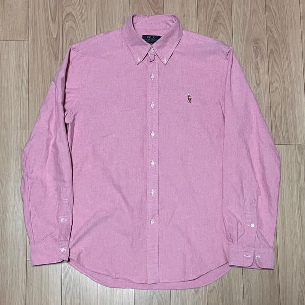 폴로 랄프로렌 핑크 셔츠 L 슬림핏