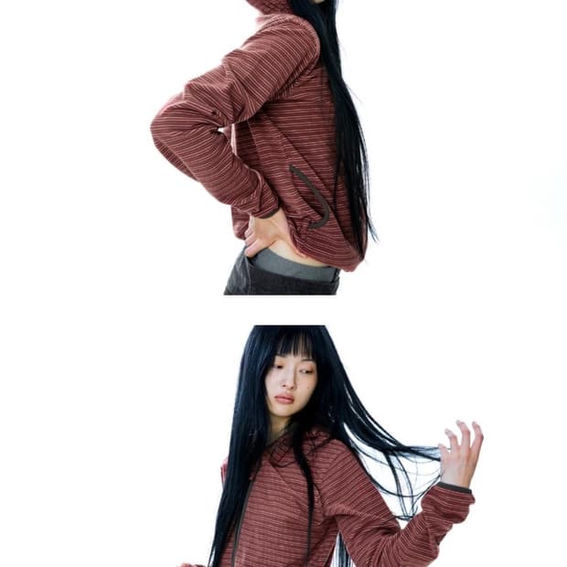 코이세이오 플리스 후드집업 레드