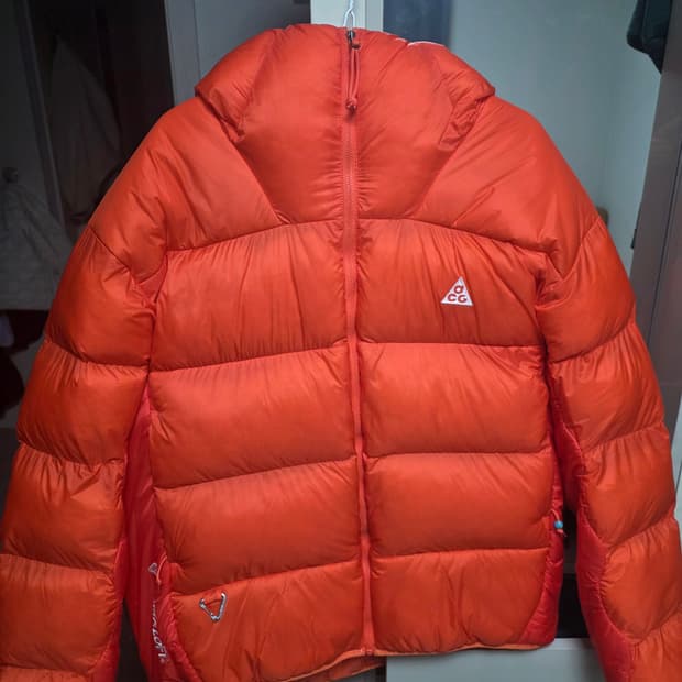 [xl] 나이키 acg 루나레이크 퍼퍼자켓 세이프티 오렌지