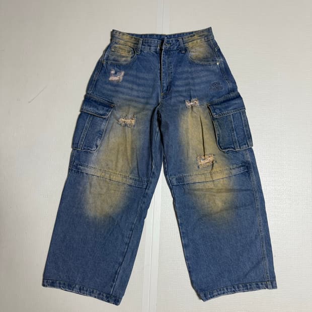 트래블 카고 데님 팬츠