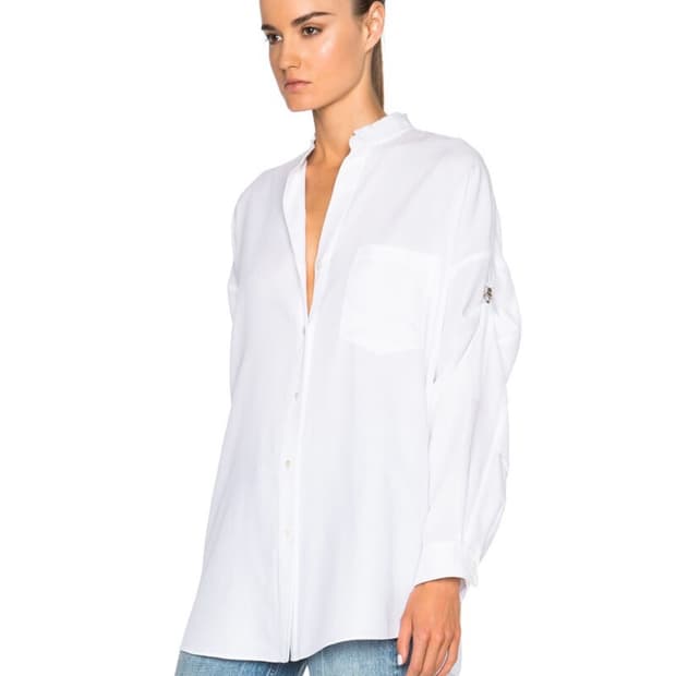 [L] 헬무트랭 오픈 백 코튼 셔츠 (슬리브 컨트롤) 남여 모두 착용