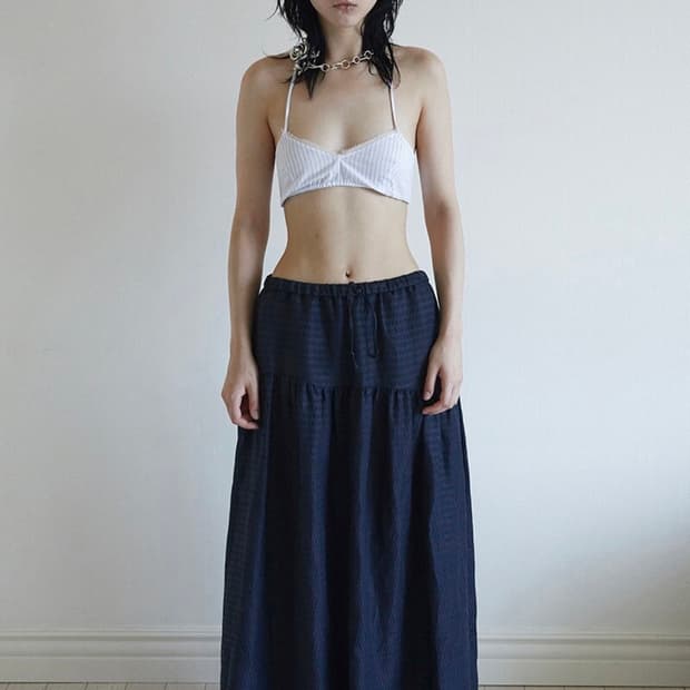 데어드 요크 스커트 yoke skirt