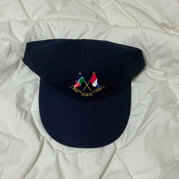 폴로 랄프로렌 크레스트 트윌 롱 빌 볼캡 - 네이비
