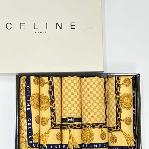 [새상품] celine / 셀린느 로고 쿠션 커버 세트 