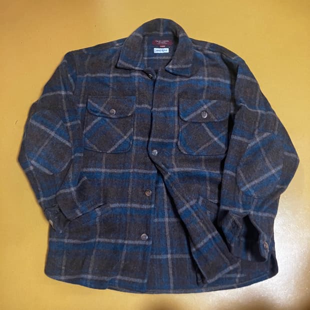 이태리 메이드 울 셔츠 자켓 xl