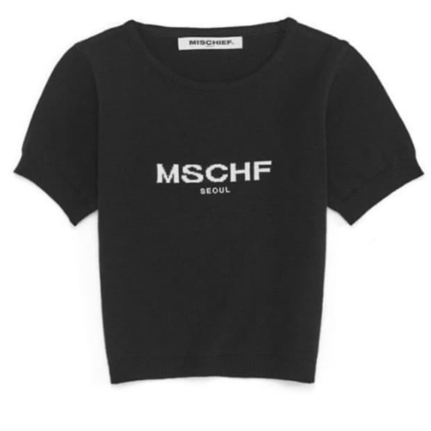 MSCHF 미스치프 인타시아 크롭니트 블랙