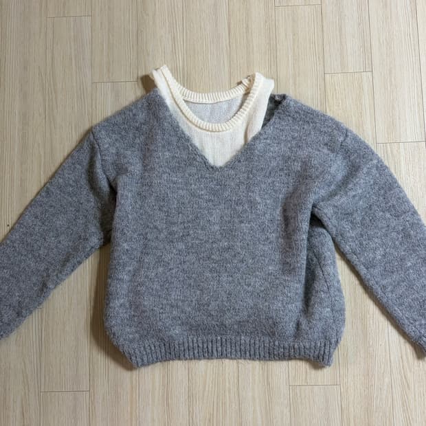 아이보리 나시&그레이니트 세트