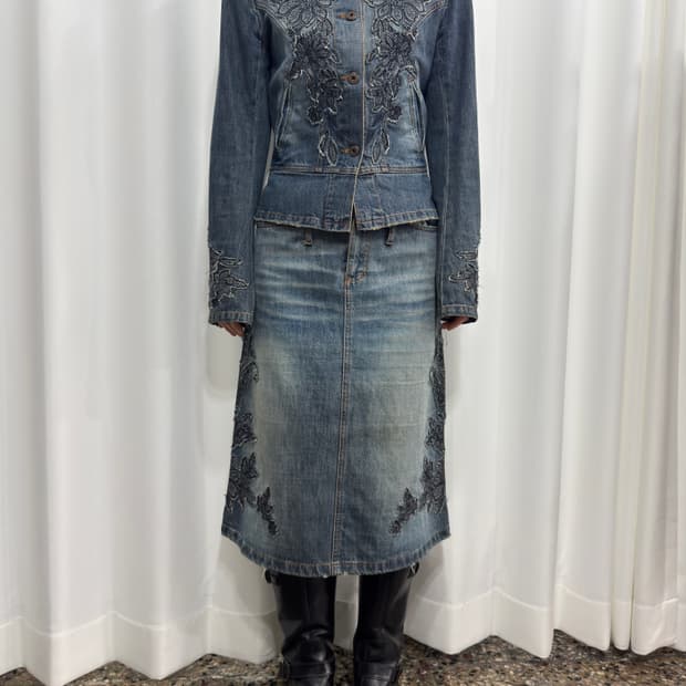 sportmax denim set-up