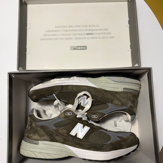 뉴발란스 993 올리브 usa 280 us10