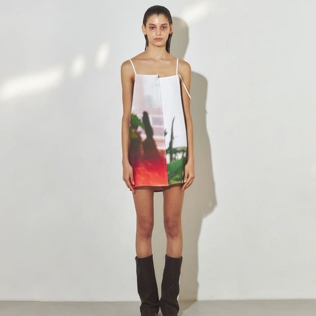 쓰리투에이티 Distorted Mini Dress