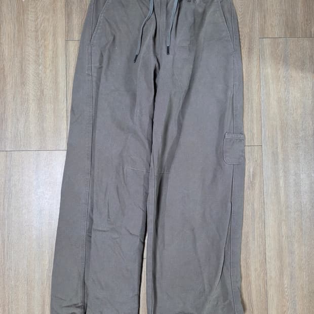 해칭룸 오버덕 팬츠 워시드 베이지