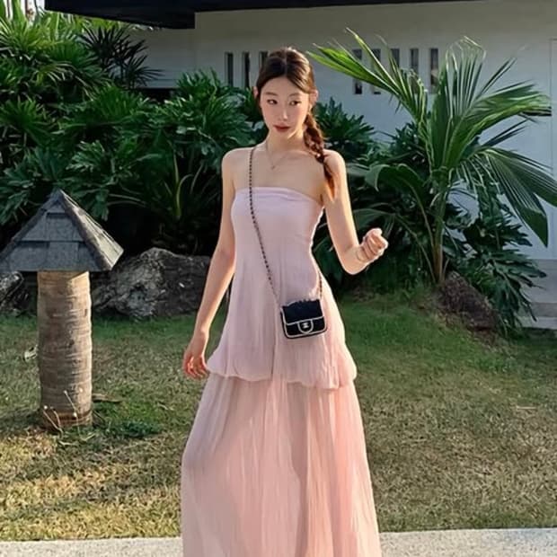 Early Spring Bali A-line dress