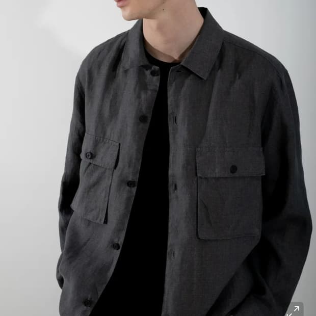 이지오 마100 셔츠형 자켓  남자100