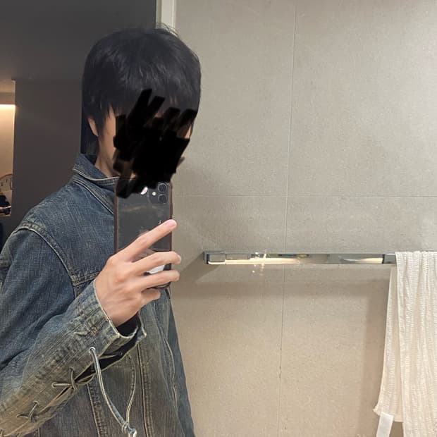 Tornado Mart Lace up denim robe jacket