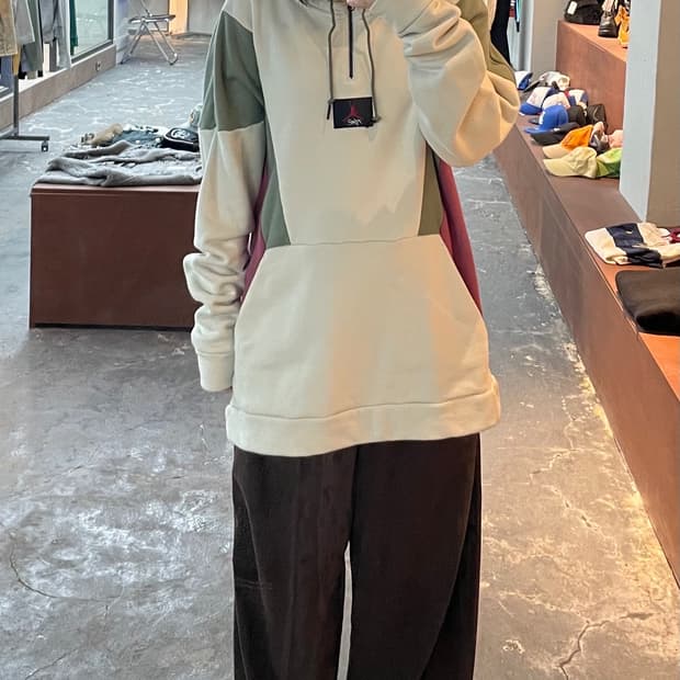 나이키 조던 플라이트룹 아노락 스웻 셔츠 H930