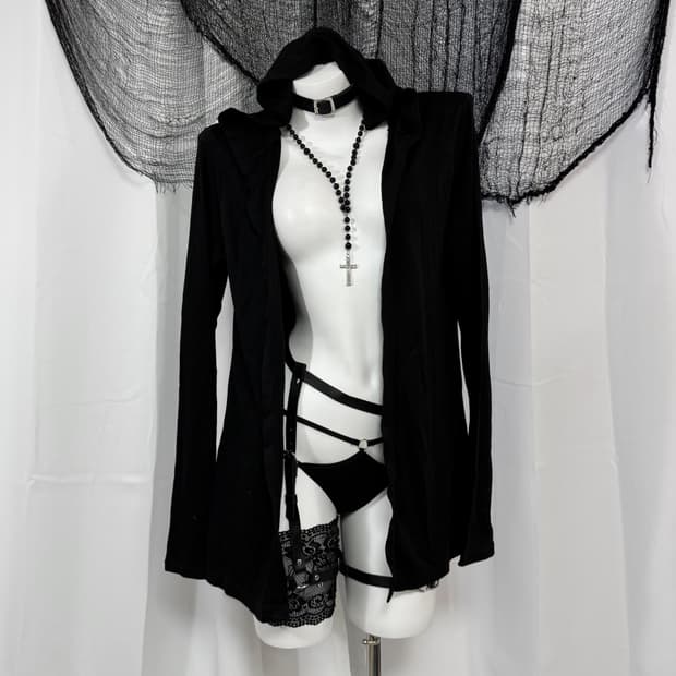 hood warmer cardigan