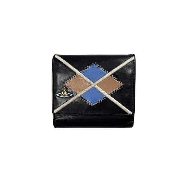argyle patch wallet