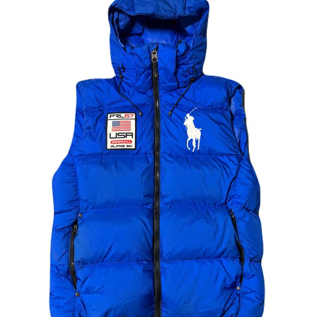 폴로 빅포니 패딩조끼