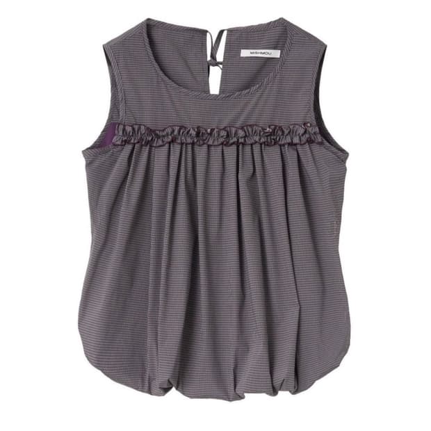 구해요) Mishmou cotton ruffle sleeveless