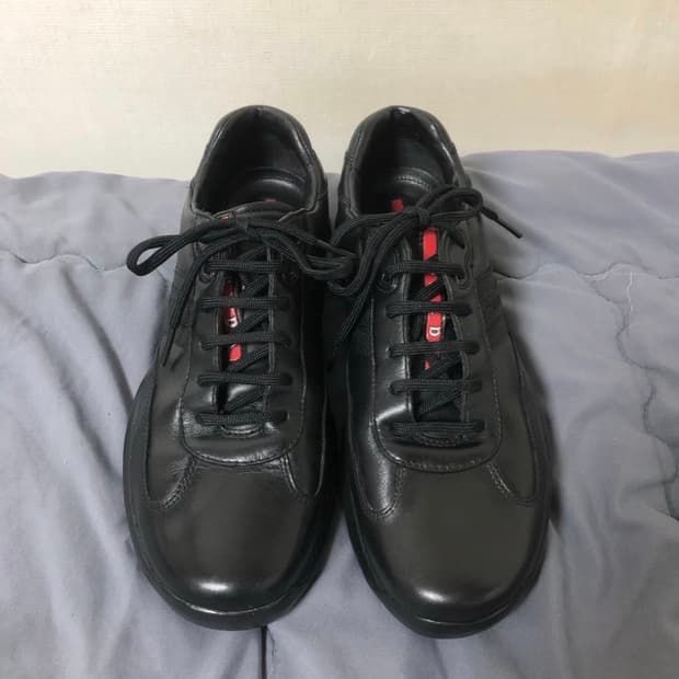 프라다 스포츠 아메리카 컵 트리플 블랙 레더7